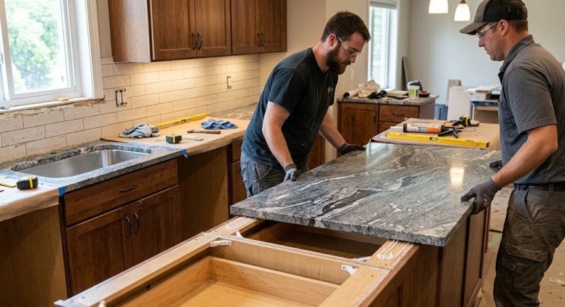 Granite Slab Installation in Sacramento, CA